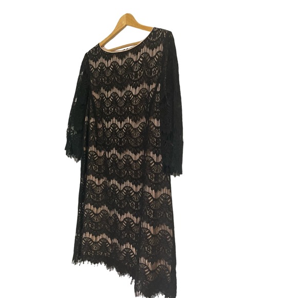 The Limited 3/4 sleeve black knit dress - Picture 4 of 7